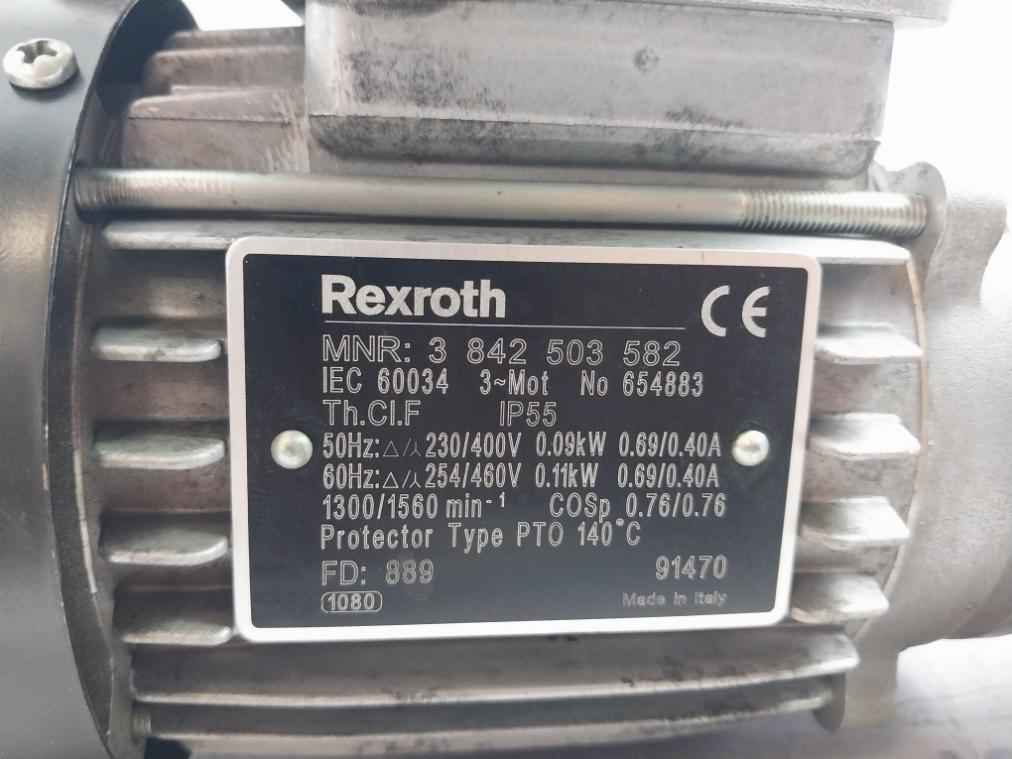 Rexroth 3 842 503 582 3-phase Thermal Protection Drive Motor Ip55
