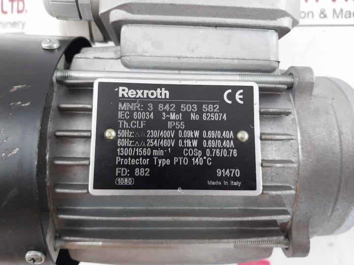 Rexroth 3 842 503 582 3-phase Thermal Protection Drive Motor Ip55 625074