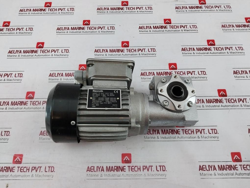 Rexroth 3 842 503 582 Drive Motor 140C 230/400VAC 1300/1560 RPM 50/60 Hz