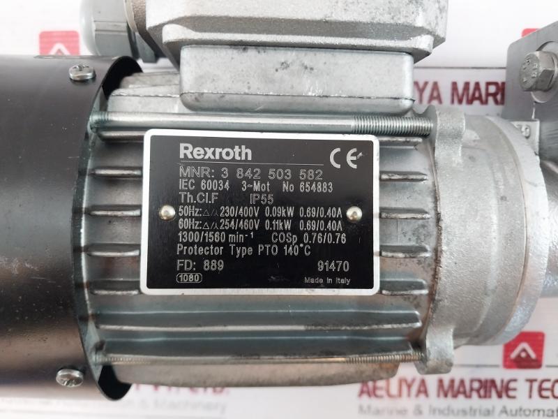 Rexroth 3 842 503 582 Drive Motor 50 Hz/60 Hz Pto 140C Iec 60034