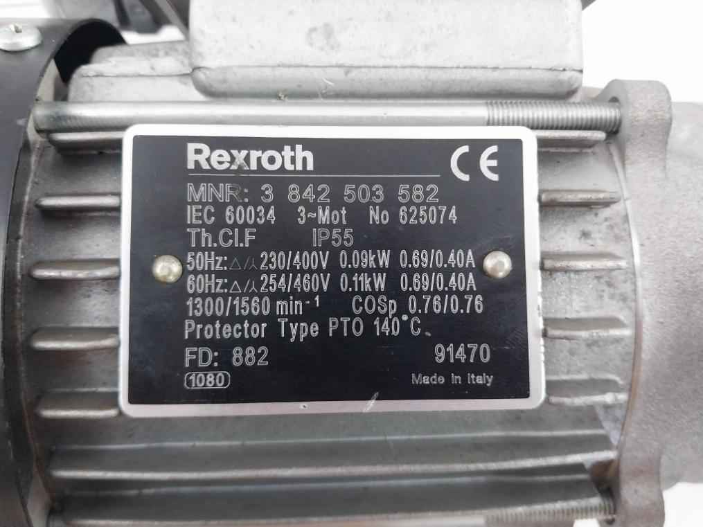 Rexroth 3 842 503 582 Three-phase Drive Motor Ip55 Iec 60034