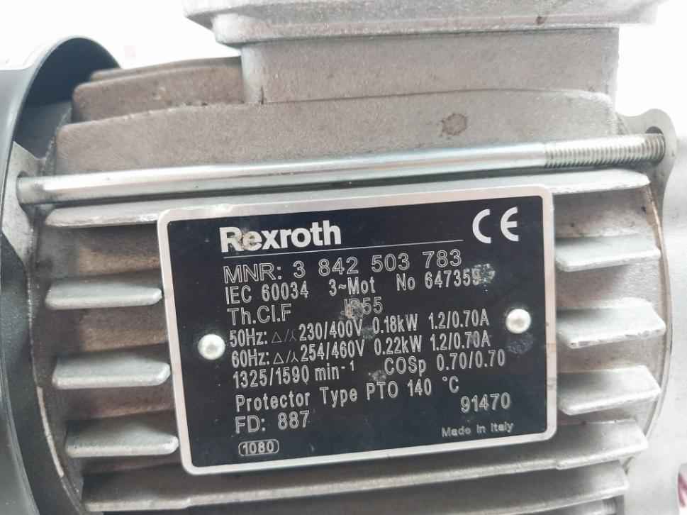 Rexroth 3 842 503 783 3-phase Thermal Protection Motor Ip55 647359