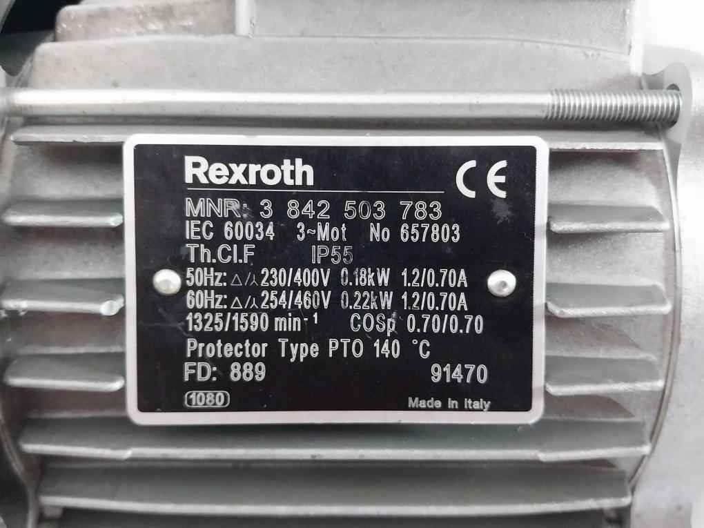 Rexroth 3 842 503 783 Three-phase Motor W/ Thermal Protection 657803