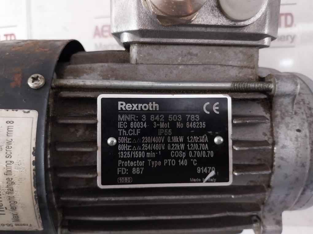 Rexroth 3 842 503 783 Three-phase Motor With Thermal Protection Ip65