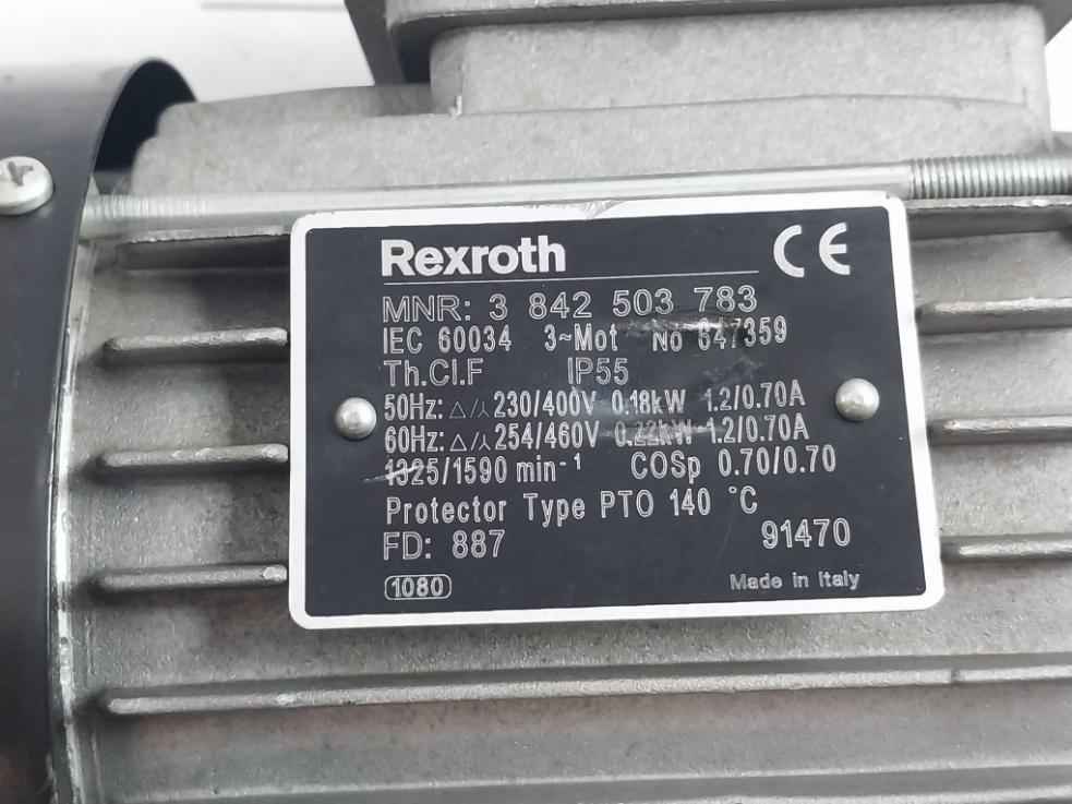 Rexroth 3 842 503 783 Three Phase Thermal Protection Motor 56-63 8Mm Ip55