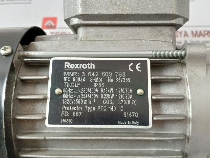 Rexroth 3 842 503 783 Three Phase Thermal Protection Motor Iec 60034 Ip55