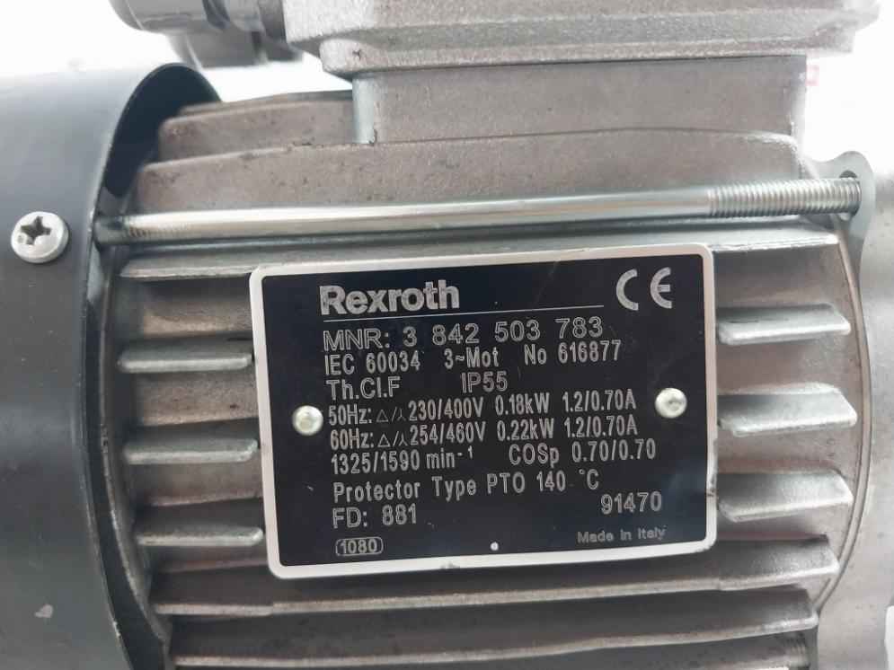 Rexroth 3 842 503 783 Three Phase Thermal Protection Motor Ip55 56-63 8Mm