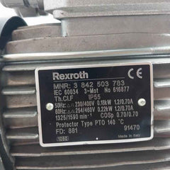Rexroth 3 842 503 783 Three Phase Thermal Protection Motor Ip55 56-63 8Mm