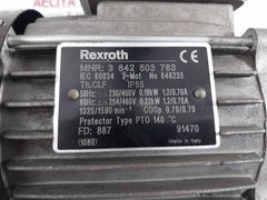 Rexroth 3 842 503 783 Three Phase Thermal Protection Motor Ip55 646235