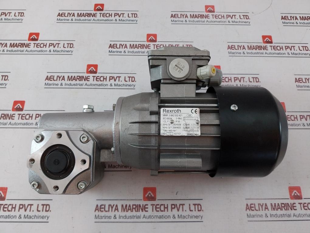 Rexroth 3 842 532 421 3-phase Motor With Gear Reducer Iec 60034 Baum3Slx7