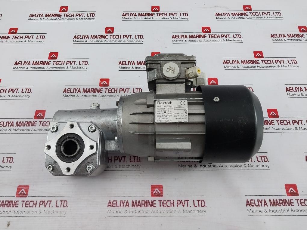 Rexroth 3 842 532 421 3-phase Motor With Gear Reducer Ip55 Iec 60034 1380 Rpm