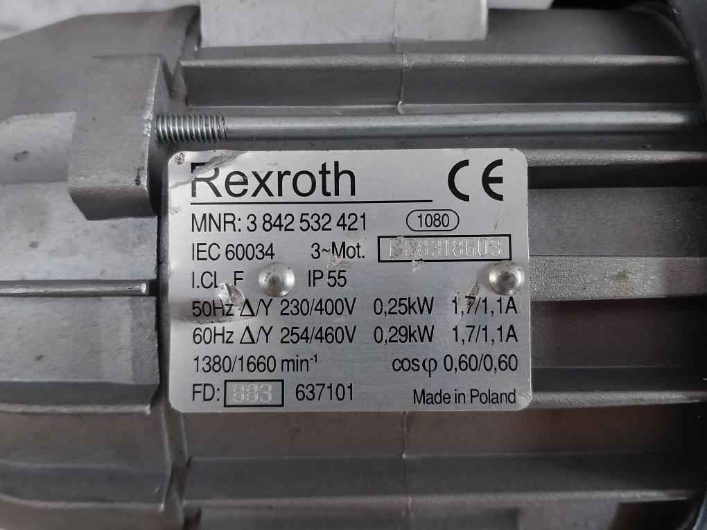 Rexroth 3 842 532 421 Three-phase Motor With Thermal Protection 3-mot 8Mm 50Hz