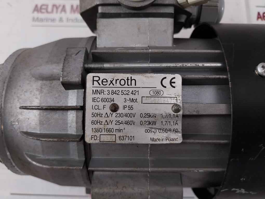 Rexroth 3 842 532 421 Three-phase Motor With Thermal Protection 8Mm Iec60034