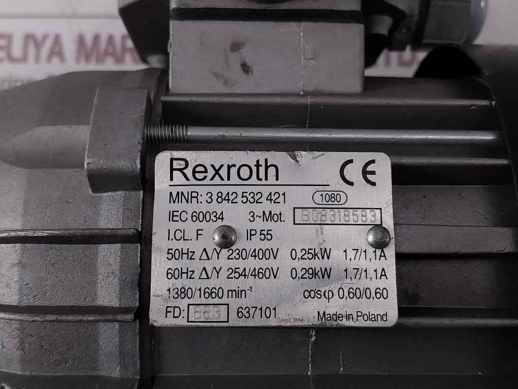 Rexroth 3 842 532 421 Three-phase Motor With Thermal Protection 8Mm Ip55