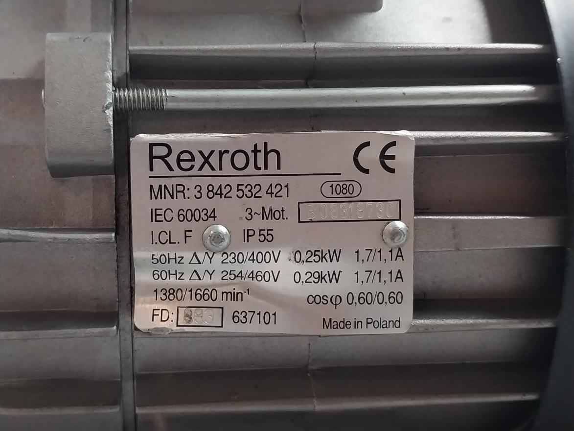 Rexroth 3 842 532 421 Three-phase Motor With Thermal Protection Ip55 230/400V