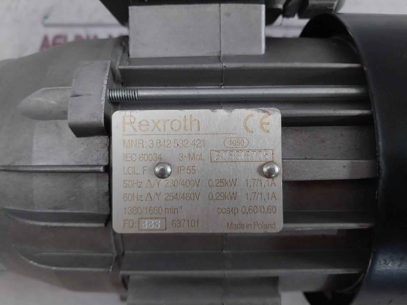 Rexroth 3 842 532 421 Three-phase Motor With Thermal Protection Ip55 3-mot.