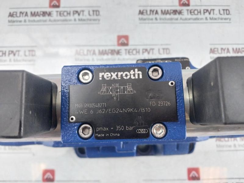 Rexroth 4We 6 J62/Eg24N9K4/B10 Directional Control Valve Pmax=350 Bar