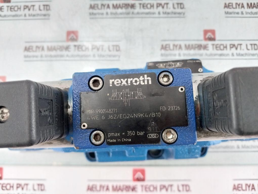 Rexroth 4We6J62/Eg24N9K4/B10 Directional Spool Valve 350 Bar