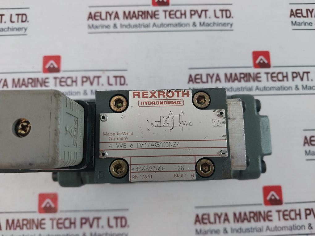 REXROTH 4WEH10D20/6AG Directional Spool Valve 110V-DC