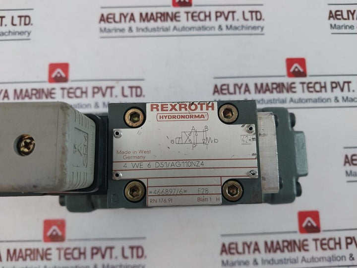 REXROTH 4WEH10D20/6AG Directional Spool Valve 110V-DC