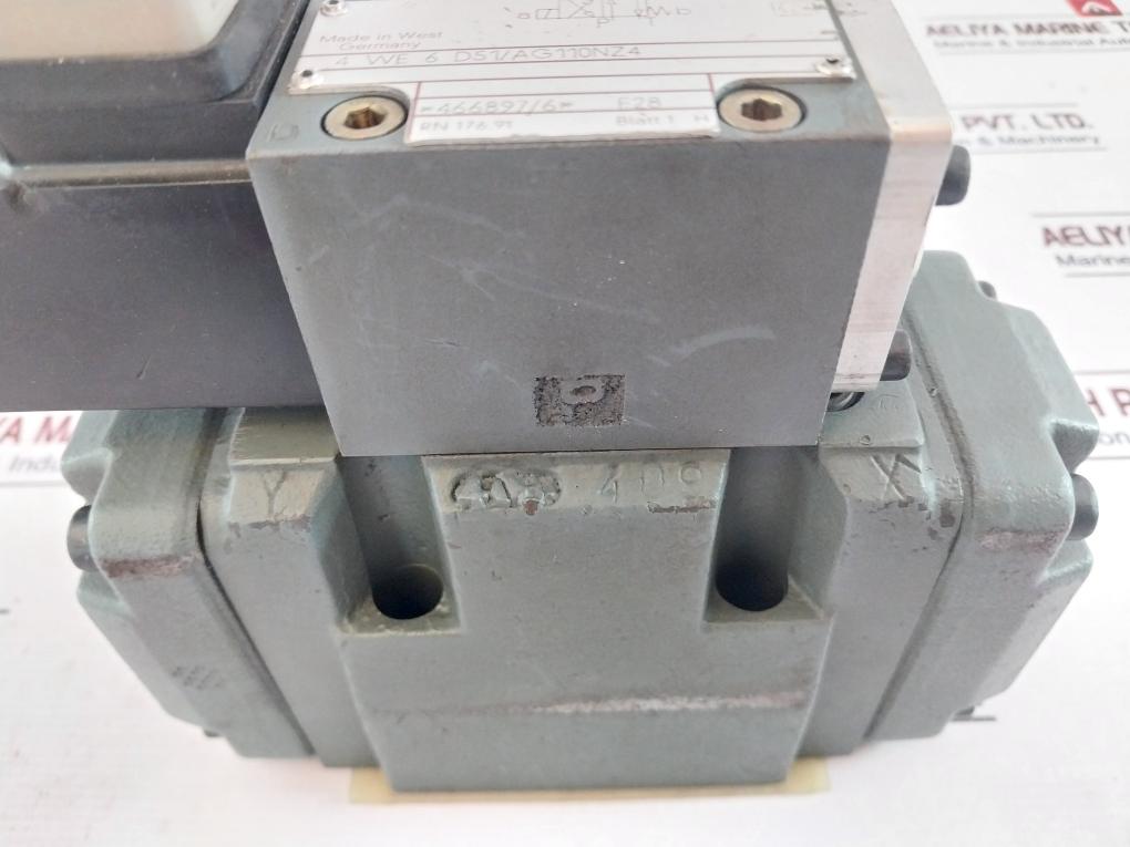 Rexroth 4weh10d20/6ag Directional Spool Valve 110v-dc