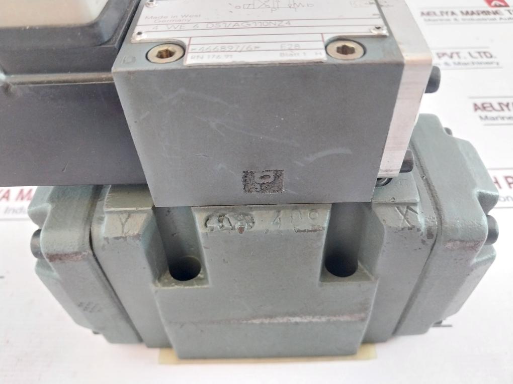 REXROTH 4WEH10D20/6AG Directional Spool Valve 110V-DC