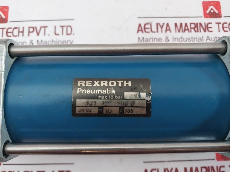 Rexroth 521 195 500 0 Pneumatic Cylinder Max 10 Bar