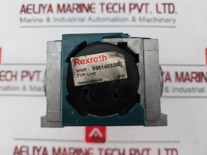 Rexroth 5351400200 Type R Pressure Regulator 12 Bar 5351403200