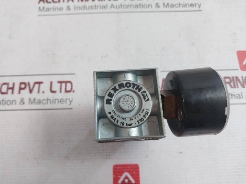 Rexroth 5352701100 Mini Regulator 0.2-4 Bar 16 Bar (230 Psi)