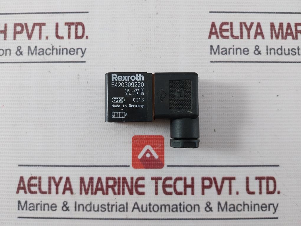 Rexroth 5420309220 Solenoid Valve 18–24Vdc 3.4–6.1 Watts