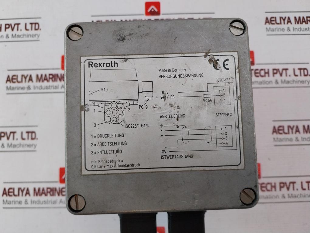 Rexroth 561 010 215 0 Pressure Control Valve 24V Dc