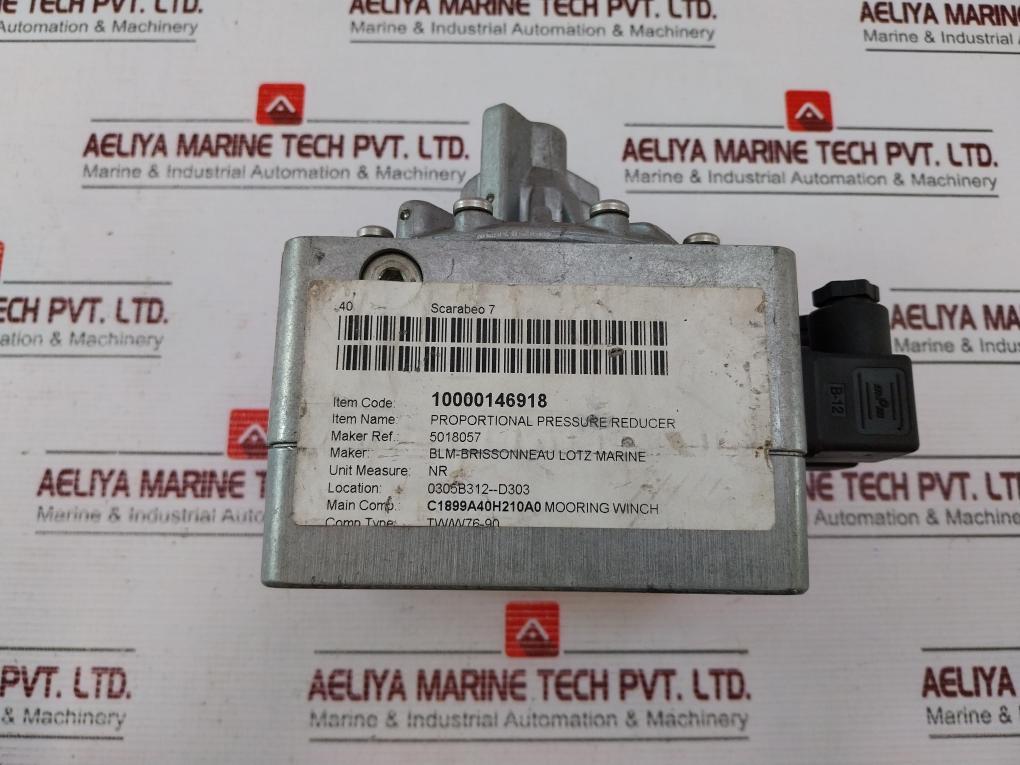 Rexroth 561 010 215 0 Pressure Control Valve 24V Dc