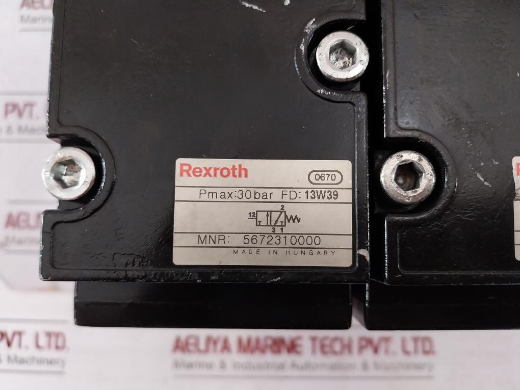 Rexroth 5672310000 Aventics Pneumatic Directional Valve 30 Bar 5684420000