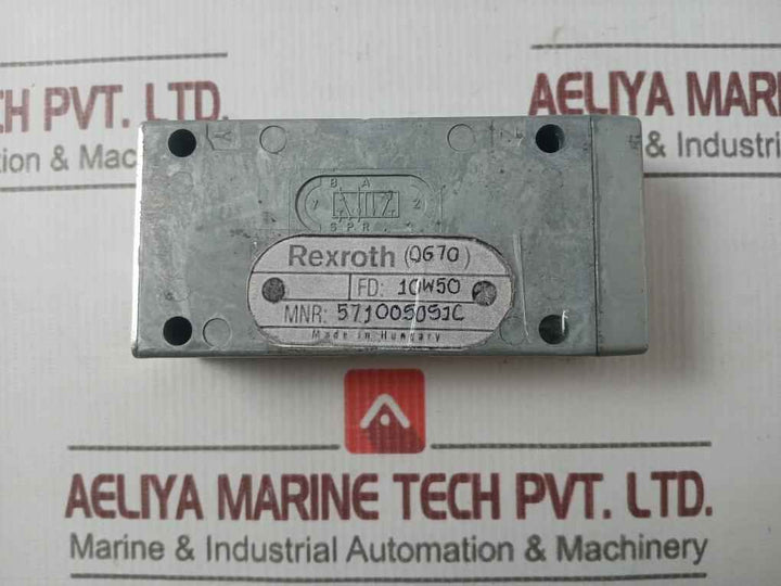 Rexroth 571005051C Pneumatic Directional Control Valve 10W50 D22