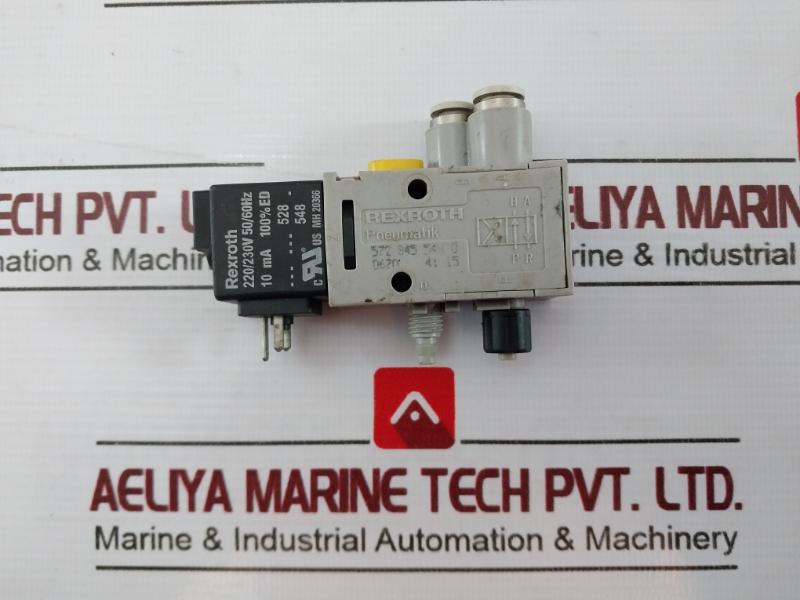 Rexroth 572 945 548 0 Pneumatic Valve 220/230V 50/60 Hz 10Ma