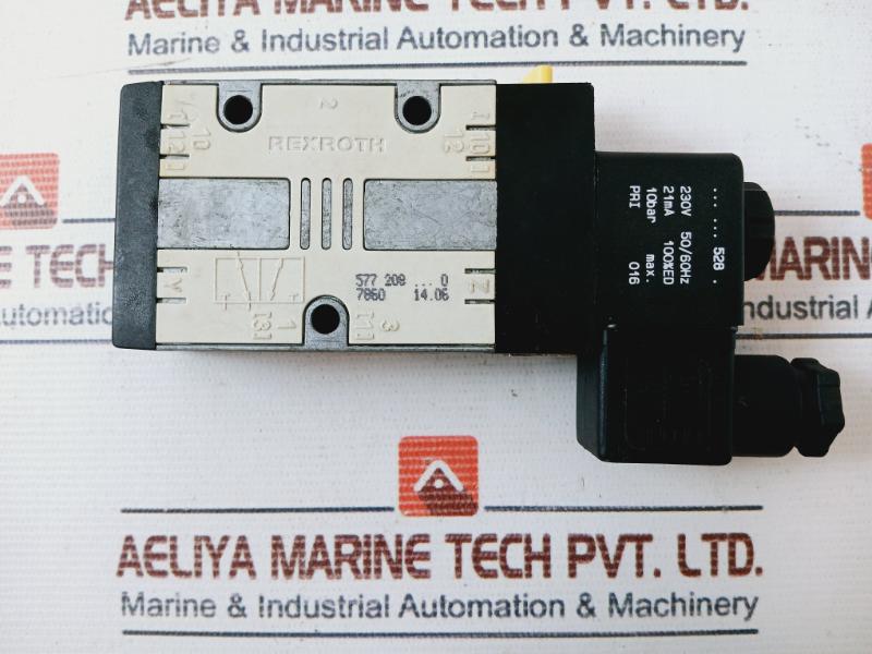 Rexroth 577 208…0 Pneumatic Solenoid Valve 230V 50/60Hz 10Bar Max.