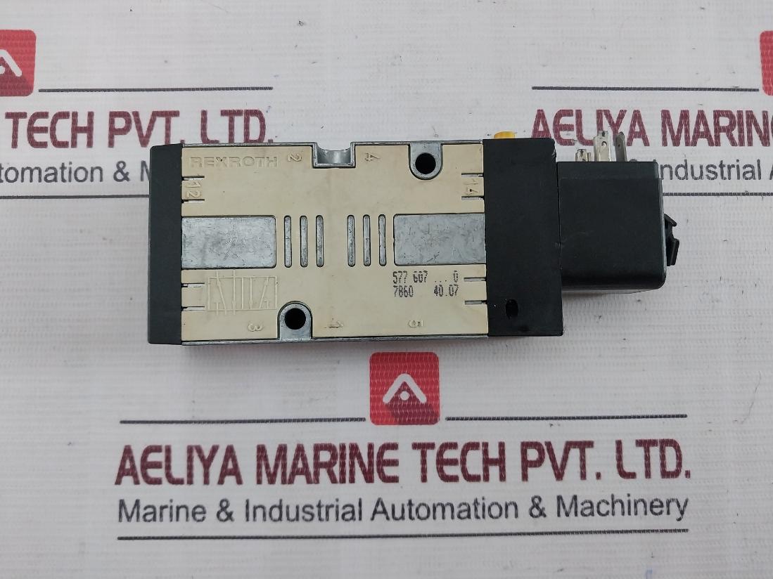 Rexroth 577 607…0 Pneumatic Solenoid Valve 220V 50/60Hz 10Bar Max