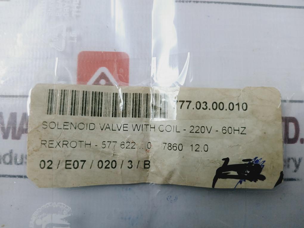 Rexroth 577 622…0 Solenoid Valve With Coil 230v 50hz 777.03.00.010