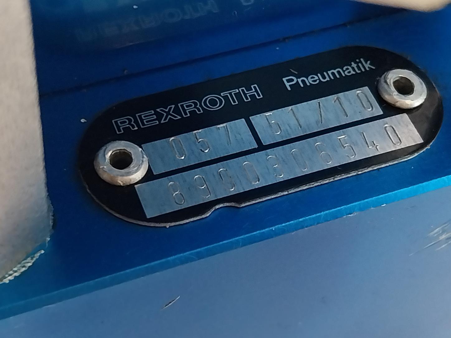 REXROTH 8900306540 2-Way Isolating Pneumatic Valve