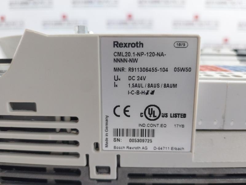 Rexroth Cml20.1-np-120-na-nnnn-nw Indra Control L20 Dc24V 1.5A/8A, Aa05083Xb