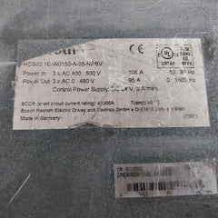 Rexroth Hcs03.1e-w0150-a-05-npbv Servo Drive 40?c 42000a 50/60hz
