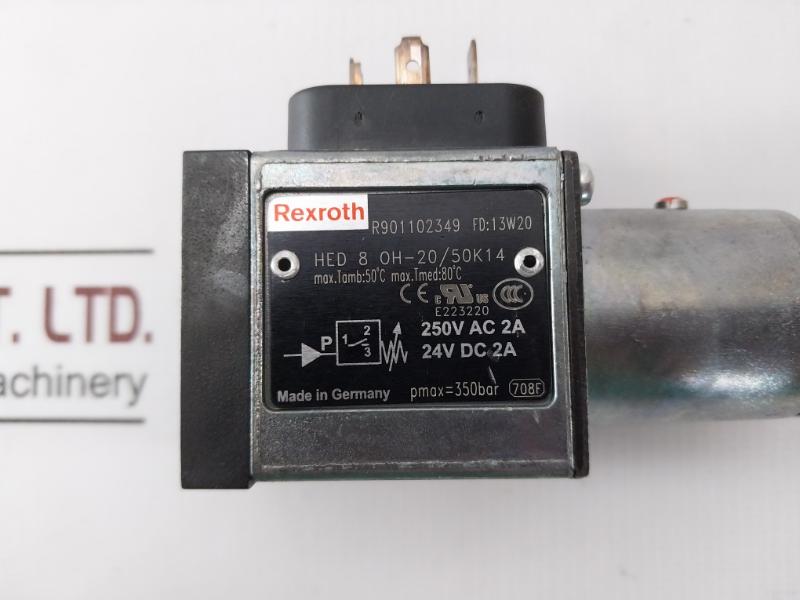 Rexroth Hed 8 Oh-20/50K14 Pressure Switch R901102349 R901089294 250Vac 2A 350Bar