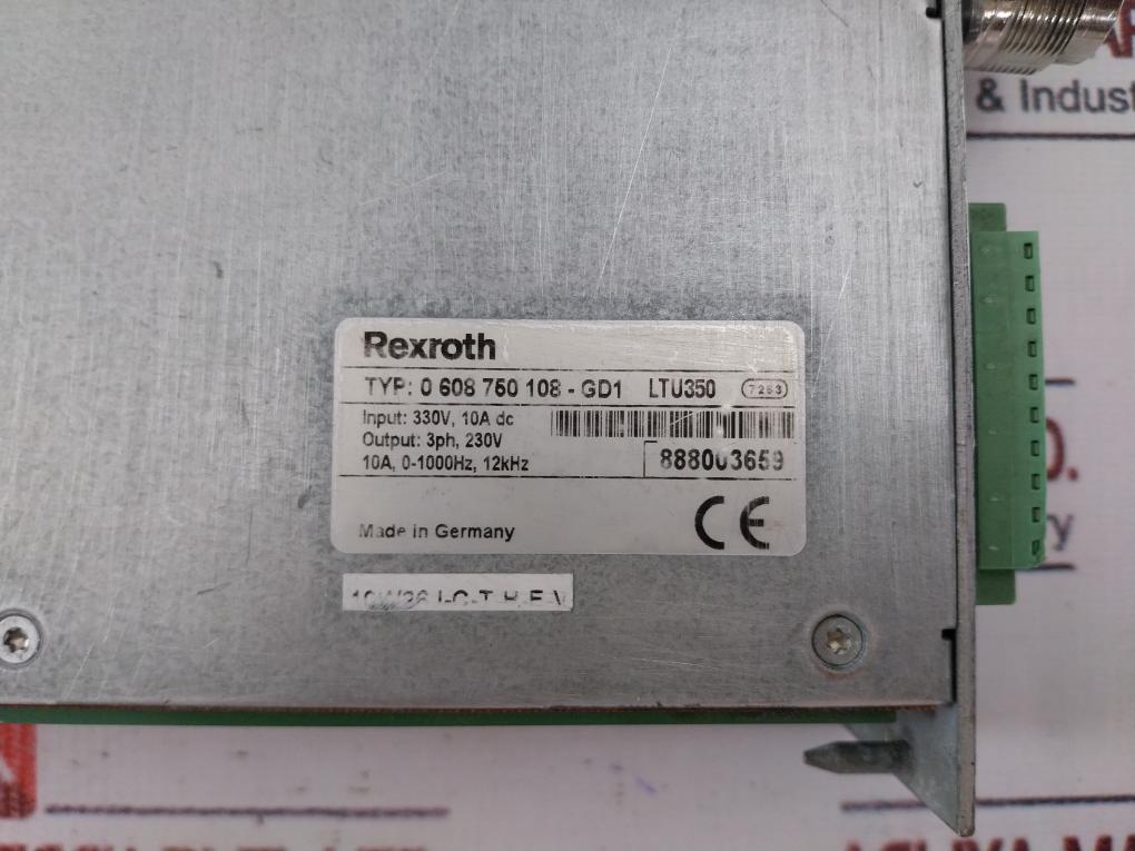 Rexroth Ltu350 Servo Amplifier 10a 0-1000hz 12khz 0 608 750 108-gd1