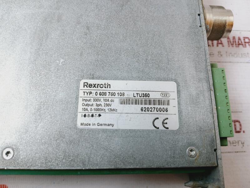 Rexroth Ltu350 Servo Amplifier Module 0 608 750 108, 330V 10A Dc Rev D