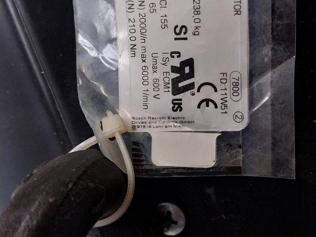 Bosch Rexroth Mad160C-0200-sa-c0-bg0-35-n3 3 Phase Induction Motor 600V 99.9A