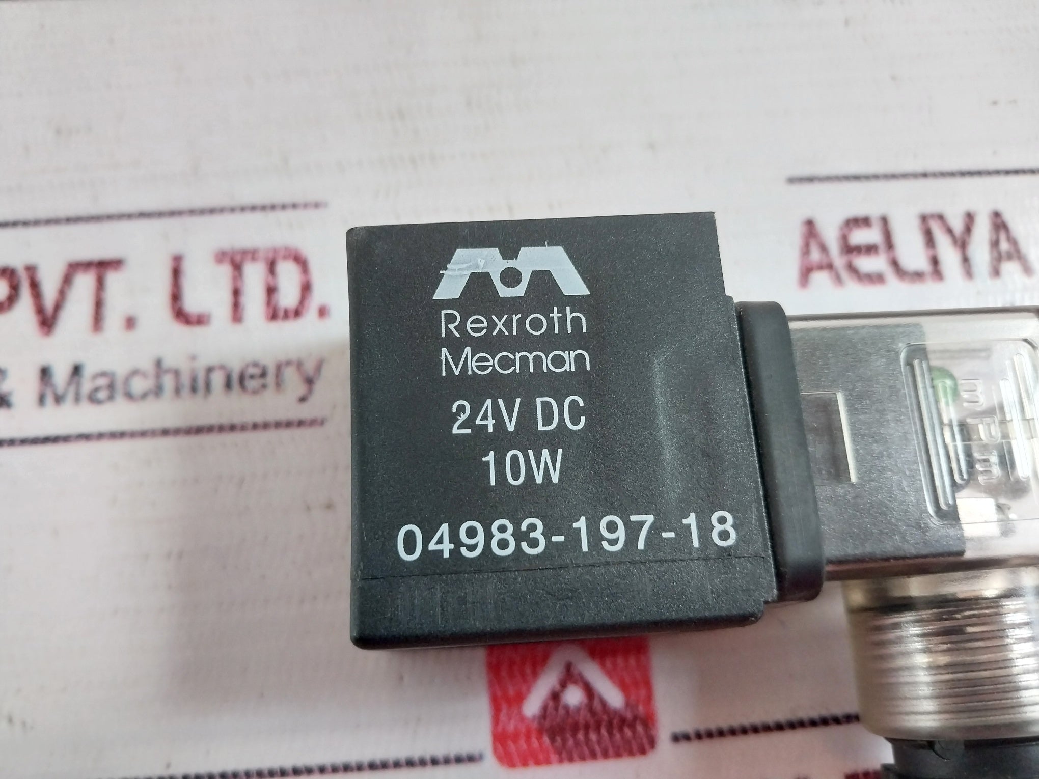 Rexroth Mecman 04983-197-18 Solenoid Coil 24V Dc 10W
