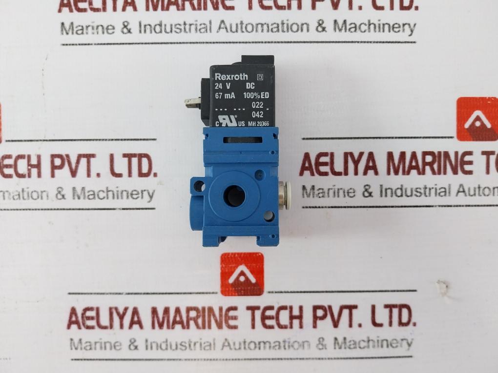 Rexroth Mh 20366 Solenoid Valve Coil, 24v Dc, 67ma, 100%ed