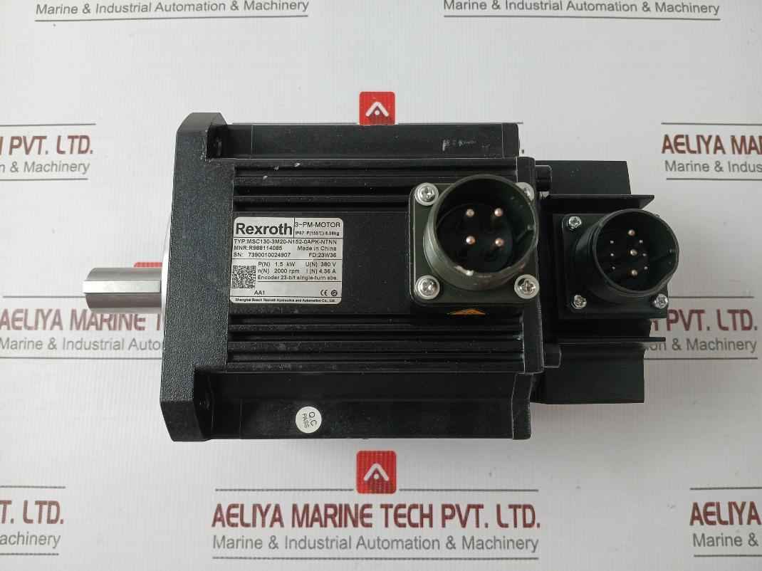Rexroth Msc130-3M20-n152-0Apk-ntnn Servo Motor R988114085 2000 Rpm 4.36A