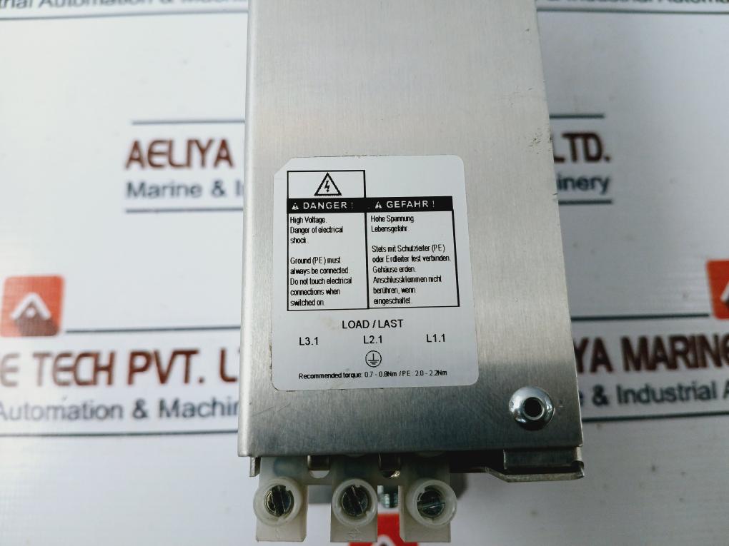 Rexroth Nfd03.1-480-007 Power Line Filter 7A 3Xac480V 50/60Hz 0.7-0.8Nm