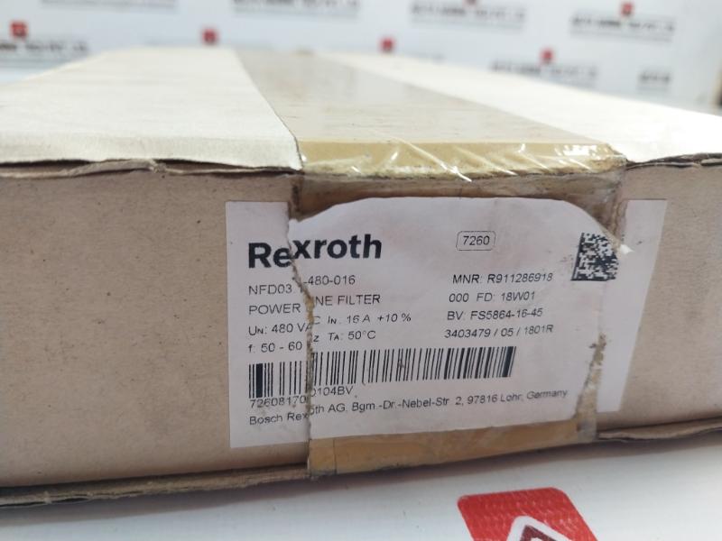 Rexroth Nfd03.1-480-016 Power Line Filter 480V 50/60Hz
